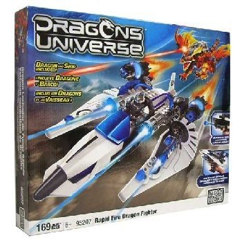 Mega Bloks Dragon Battle - Vadászgép és Sárkány Játékkészlet