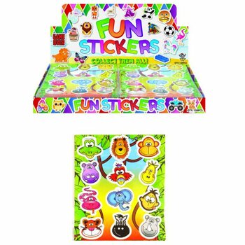 FUN STICKERS – DZSUNGLA ÁLLATOK (120 db)