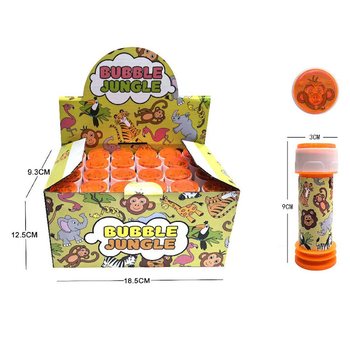 Dzsungel &aacute;llatos szappanbubor&eacute;k f&uacute;j&oacute;, 25ml display-ben (24 db)