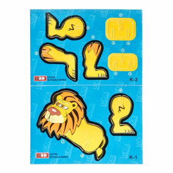3D Habszivacs Puzzle Vad&aacute;llatok (48 db)