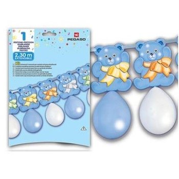NAGY BALLON GIRLAND 2,3 M&Eacute;TER - K&Eacute;K (5 db)
