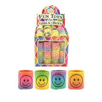 MINI SMILEY LÉPCSŐJÁRÓ SPIRÁL Ø3,5 CM DISPLAYBEN (60 db)