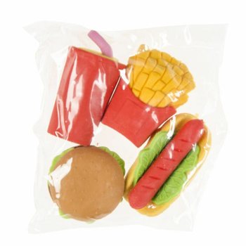 4 r&eacute;szes Fast Food rad&iacute;r k&eacute;szlet (Display doboz 12x)