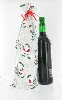 Gy&ouml;ny&ouml;rű Kar&aacute;csonyi Boros&uuml;veg Tasak (12 db)