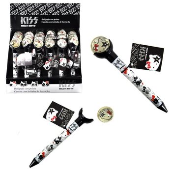 HELLO KITTY - 2 AZ 1-BEN GOLYÓSTOLL ÉS PATTOGÓ LABDA - FEKETE (24 db)