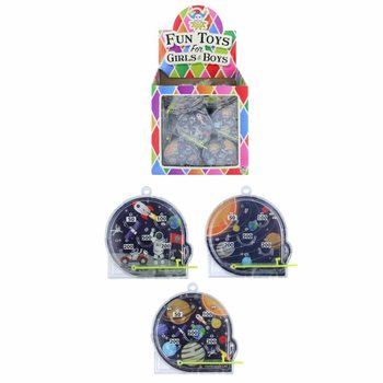 Mini flipper játékok űr téma – 108 darabos kínáló