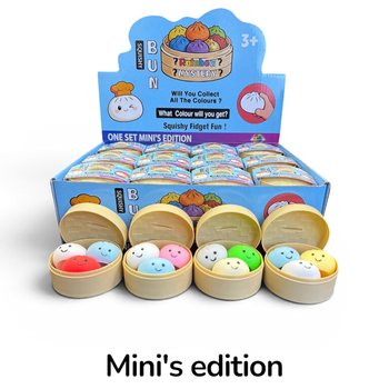RAGE - Squishy MINI&rsquo;S EDITION Gomb&oacute;c Dumpling KICSI (5.3 x 5.3 x 4.1 cm) Viral 2026 Fidget Toy (24 db)