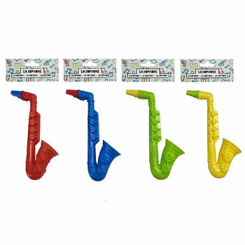 SZAXOFON - 16 CM MAGAS - MIX SZ&Iacute;NEK (12 db)