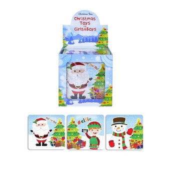 Karácsonyi puzzle - 13 x 12 cm - Displayben (108 db)