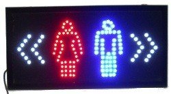 LED-es Rekl&aacute;mt&aacute;bla - TOALETT / WC