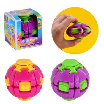 SPIN &Eacute;S POP FIDGET SPINNER LABDA - SPIN SHIFT BALL - DISPLAYBEN (24 db)
