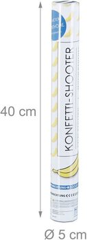 Ban&aacute;n konfetti &aacute;gy&uacute; &ndash; Sz&iacute;n: s&aacute;rga - 40 cm - party popper (10 db)