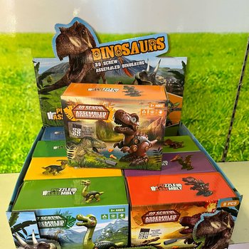3D Dinoszaurusz &Eacute;p&iacute;tők&eacute;szlet D&iacute;szdobozban - Display (8 db)