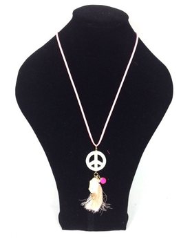 Ibiza Stílusú Nyaklánc Lazac Peace Buddha (1 db)