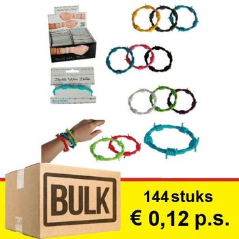 ***BULK AJÁNLAT*** SZÖGESDRÓT KARKÖTŐK DISPLAY-BEN (144 db)