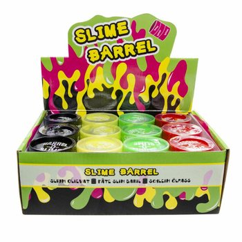 SZÍNES SLIME HORDÓBAN, DISPLAYBEN (12 db)