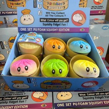RAGE - Squishy Bun Dumplings NAGY - ONE SET PU FOAM SQUISHY EDITION (12 db)