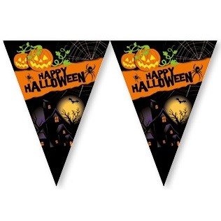 Happy Halloween Zászlófüzér - 2,3 Méter (6 db)
