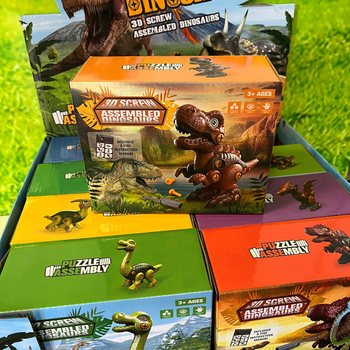 3D Dinoszaurusz &Eacute;p&iacute;tők&eacute;szlet D&iacute;szdobozban - Display (8 db)