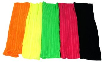 Neon vékony függőleges csíkos csősál keverék (10 db)