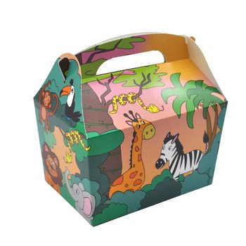 MENÜDOBOZ MODELL: DZSUNGEL ÁLLATOK - 18.5x12x19 CM - FOODBOX - KIDSBOX (24 db)