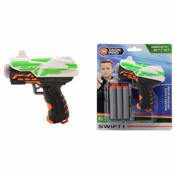 Tack Pro Swift I j&aacute;t&eacute;kpisztoly 6 puha l&ouml;ved&eacute;kkel - 11 cm