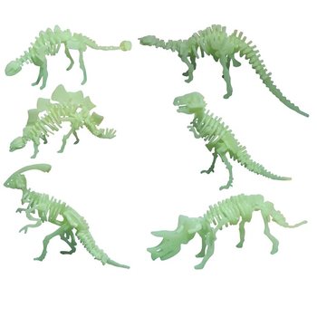 S&ouml;t&eacute;tben vil&aacute;g&iacute;t&oacute; 3D d&iacute;n&oacute; puzzle (24 db)