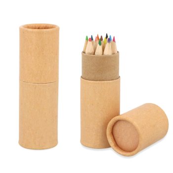 12x Színes Ceruza Hengerben: Modell: Eco Friendly - Kínálódobozban (20 db)