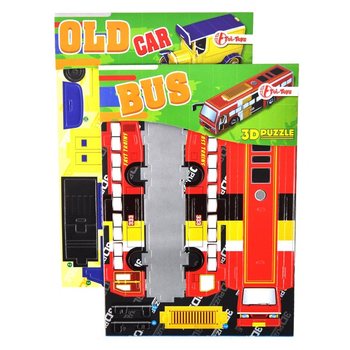 3D Aut&oacute;s Puzzl&eacute;k Display-ben (64 db)