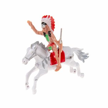 Vegyes cowboy &eacute;s indi&aacute;n figur&aacute;k lovon (12 db)