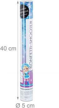 Konfetti &aacute;gy&uacute; - H&oacute;pehely - 40 cm - Partyshooter (10 db)