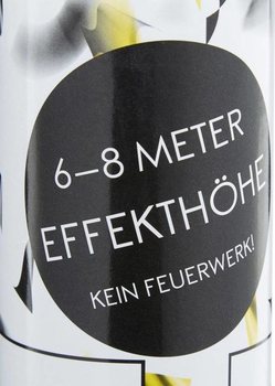 Konfetti &aacute;gy&uacute; &ndash; Sz&iacute;n: Fekete-S&aacute;rga - 40 cm - Partypopper (10 db)
