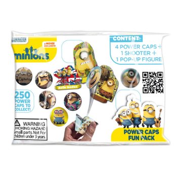 MINIONS POWER CAPS FUN PACK KORONGKIL&Ouml;VŐK MEGLEPET&Eacute;SCSOMAGBAN (100 db)