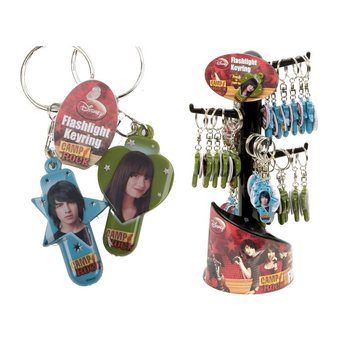 CAMP ROCK VILÁGÍTÓ KULCSTARTÓ KIJELZŐN (36 db)