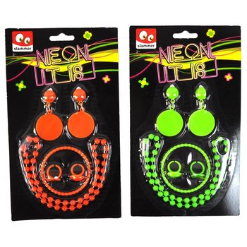 NEON &Eacute;kszer Szett K&aacute;rty&aacute;n (12 db)