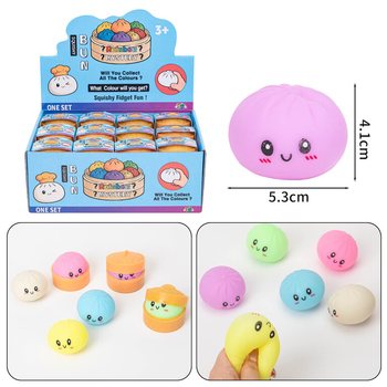 RAGE - Squishy Bun Dumplings KICSI (5.3x5.3x4.1 cm) - Viral 2026 Fidget Toy (24 db)