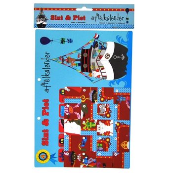 Sinterklaas &eacute;s Piet visszasz&aacute;ml&aacute;l&oacute; napt&aacute;r - 2. modell (9 db)