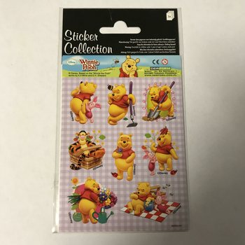 Matrica ív: Disney Micimackó, 16 x 9 cm (10 db)