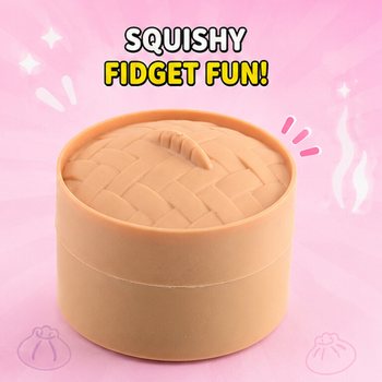 RAGE - Squishy SUGAR EDITION Gomb&oacute;c Dumplings KICSI (5.3 x 5.3 x 4.1 Cm) Viral 2026 Fidget Toy (24 db)