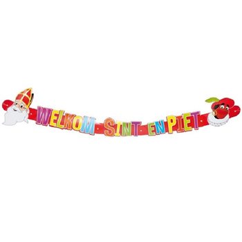 Sint &eacute;s Piet &Uuml;dv&ouml;zlő Girland 124 cm (12 db)