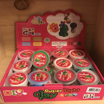Szuperkönnyű gyurma displayben (24 db)