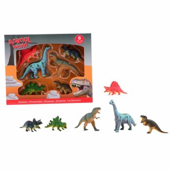 ANIMAL WORLD - Dinoszaurusz J&aacute;t&eacute;kk&eacute;szlet (6 Figura)