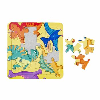 Vegyes Dinoszaurusz Puzzle - 14x14 cm (50 db)