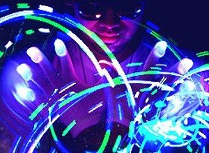 LED-es kesztyű / Rave kesztyű (12 db)