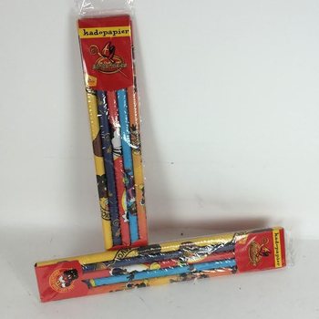 5 r&eacute;szes 'De Club van Sinterklaas' Csomagol&oacute;pap&iacute;r