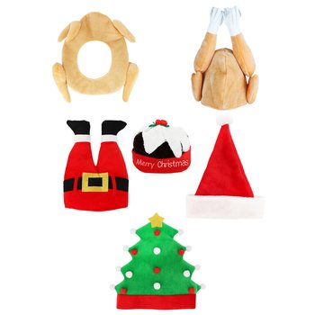 MIX LUXUS VICCES MIKULÁSSAPKÁK - XMAS CAPS (6 db)
