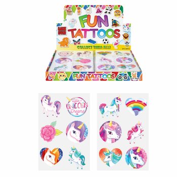 Fun Tattoos: Unikornis Display (96 darab)