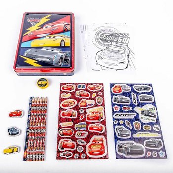 DISNEY CARS 3D Kreat&iacute;v K&eacute;szlet F&eacute;mdobozban (12 db)