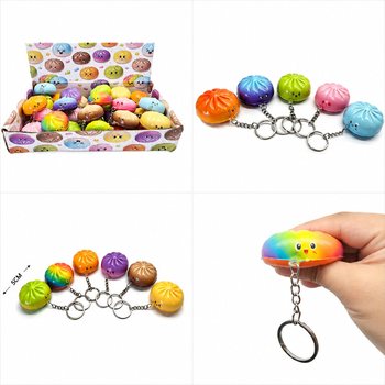 RAGE - SQUISHY GOMB&Oacute;C KULCSTART&Oacute;K - VEGYES SZ&Iacute;NEK - DISPLAYBEN (24 db)