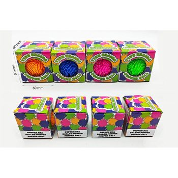 Puffer Labda Aj&aacute;nd&eacute;kdobozban - 6cm - Dobozban &eacute;s Displayben (24 db)